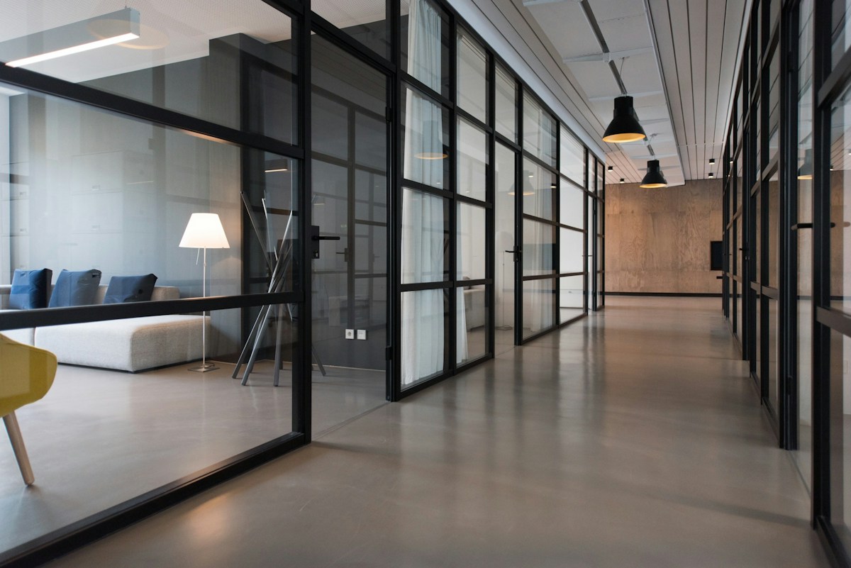Contemporary creative team workspace